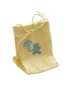 Saco em Juta Bege c/ Urso Azul – Sacos De Organza – Coimpack Embalagens, Lda