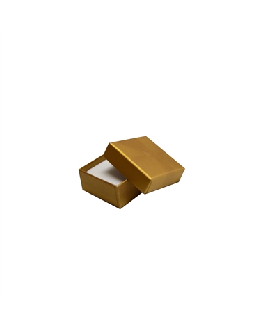 Caixa Linha Gold p/ Brincos c/Fita - Dourado -  4.8x4.8x2.4cm #1 - EO0171