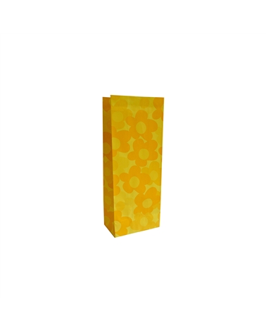 SC2523 | Yellow Bags without Handles with Flowers 10x6x25