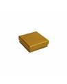 Caixa Linha Gold p/ Pendentes c/Fita - Dourado - 6.6x6.6x2.3cm - EO0173