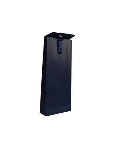 Saco Com Fita Azul Texturado 11+4X26 (500) – Bags with ribbon – Coimpack Embalagens, Lda