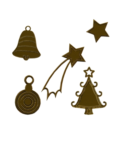 Etiquetas Troqueladas Motivos Natal Ouro (min.10) – Etiquetas colgantes – Coimpack Embalagens, Lda