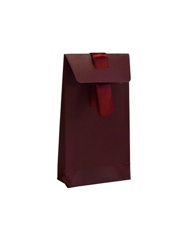 Saco Com Fita Bordeaux Texturado 7.5+3.5X14 (500) – Bags with ribbon – Coimpack Embalagens, Lda