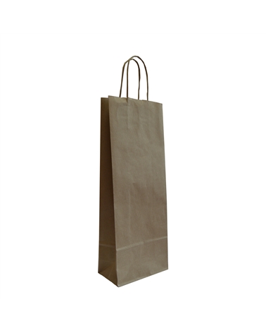 SC1913 | Twisted Handle bag in Brown Sealing paper 1Bottle
