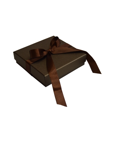 EO0617 | Marron Collection - Pendant box with ribbon