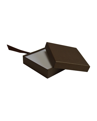 Caja Linea Marron C/ Cinta p/ Colgante/Pendientes – caja colgante – Coimpack Embalagens, Lda