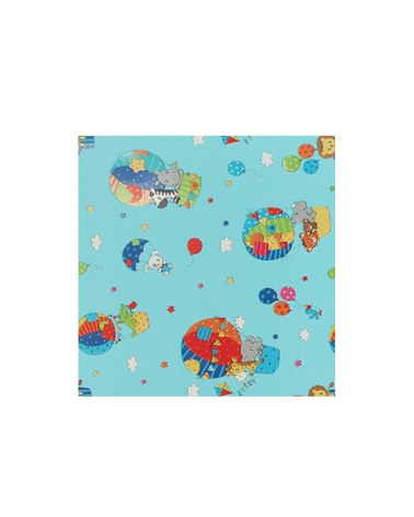 PP2903 | Blue Paper Sheets Child with Baloons