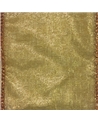 Fita Organza Aramada Metal. Dourado Velho 65mmx10y – Rubans – Coimpack Embalagens, Lda