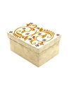 Caixa Artesanal Branco c/ Motivo Dourado e Cobre – Flexible Boxes – Coimpack Embalagens, Lda