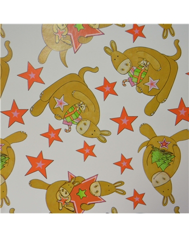 BB1136 | Roll Paper Children White Coated Paper with Canguru
