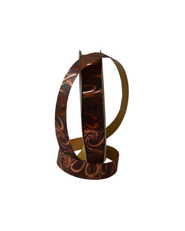 Copper Metal. Ribbon w/Arabesques 19mm – Ribbons – Coimpack Embalagens, Lda