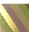 Rolo Fita Seda Riscas Diagonais Dourado/Verde 19mmx100mts – Cintas – Coimpack Embalagens, Lda