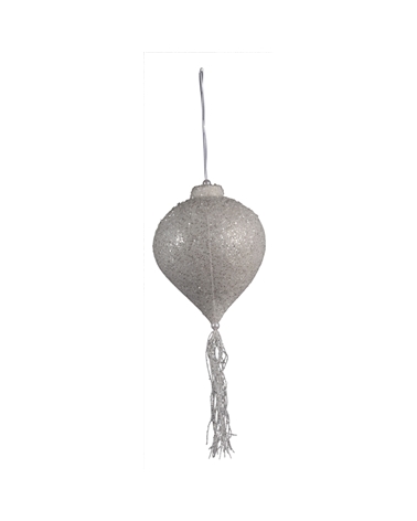 DVC0410 | Decoration White Big Pendent with Glitter
