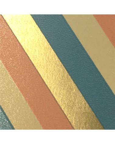 Rolo Fita Seda Riscas Diagonais Dourado/Azul 31mmx100mts – Rubans – Coimpack Embalagens, Lda