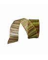 Organza Copper Ribbon with Vertical Stripes 38mmx10y – Ribbons – Coimpack Embalagens, Lda