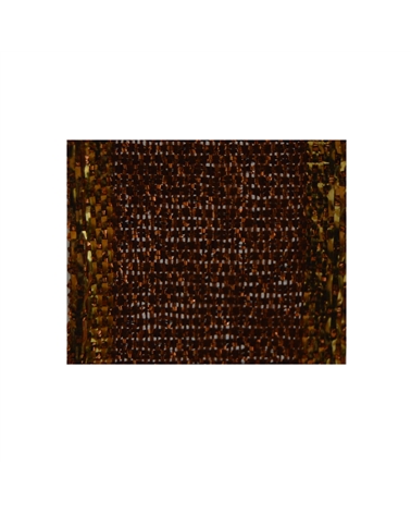 Fita Tecido Aramada Bronze Metal c/Bordo Dourado 25mmx15mts – Fitas – Coimpack Embalagens, Lda