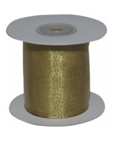 Fita Organza Metalizada Dourado – Fitas – Coimpack Embalagens, Lda