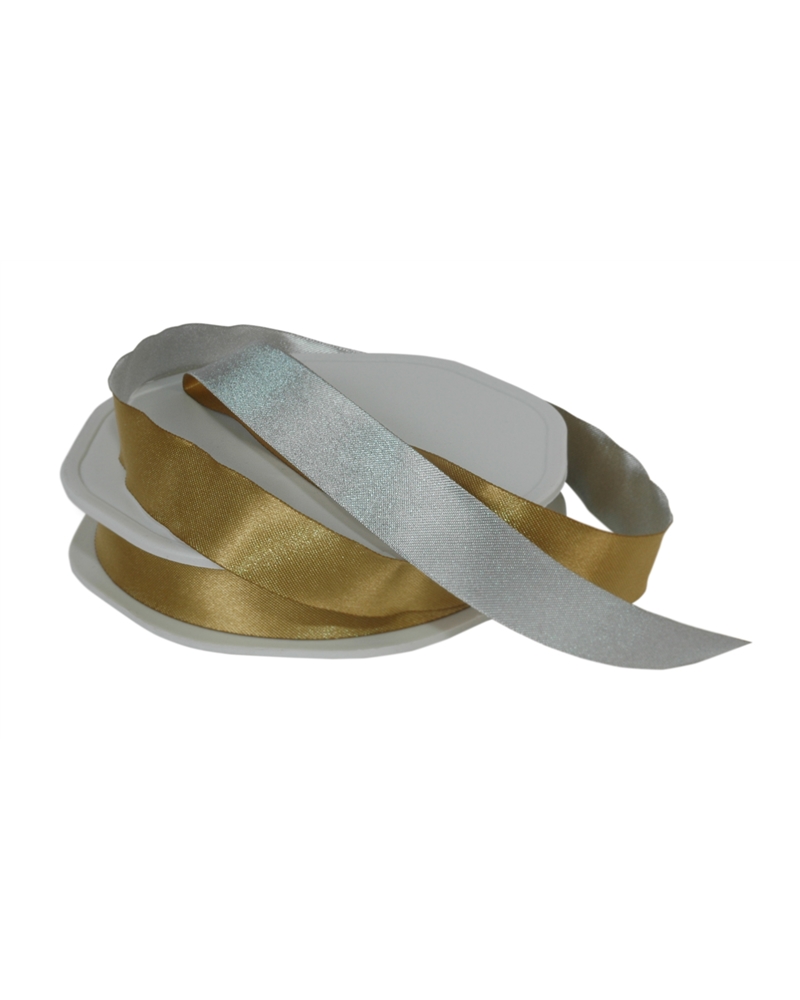 FT4862 | Tissue Ribbon Gold/Silver 15mmx25mts