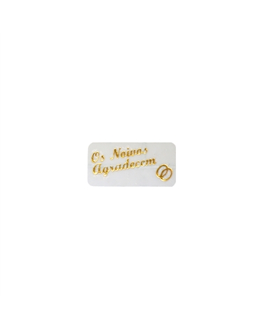 Rolo C/500 Etiquetas Parabéns Cortante Gr. Dourado – Étiquettes volantes – Coimpack Embalagens, Lda