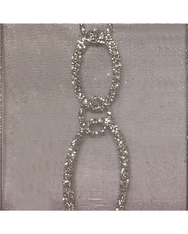 FT4886 | Organza Ribbon "Bijoux" Grey 15mmx15mts