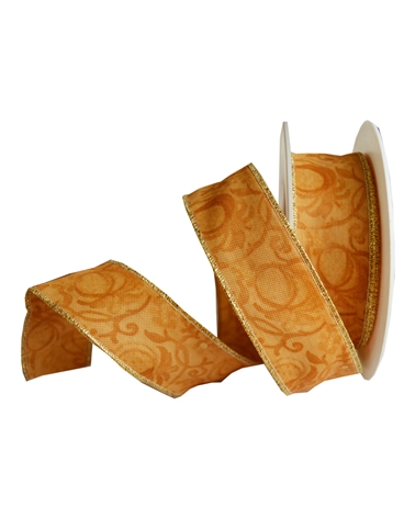 Rolo Fita Seda Riscas Diagonais Dourado/Verde 31mmx100mts – Rubans – Coimpack Embalagens, Lda