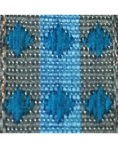 Ruban Tissu Avec Fil Losanges Bleu – Rubans – Coimpack Embalagens, Lda