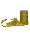 Wired Tissue Ribbon Yellow with rhombus – Ribbons – Coimpack Embalagens, Lda