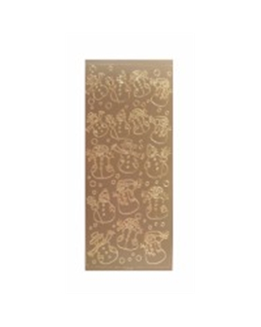 Etiquetas Troqueladas Bonecos de Neve Ouro (min.10) – Etiquetas colgantes – Coimpack Embalagens, Lda