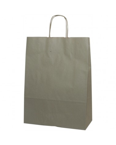 SC3218 | Twisted Handle Bag in Brown Recycled Paper