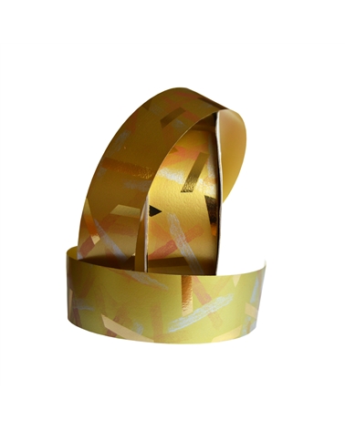 Rolls Starmetal "Shanghai" Gold 31mm – Ribbons – Coimpack Embalagens, Lda