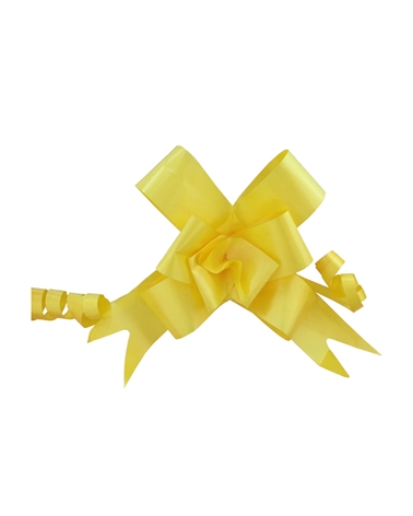 LÇ0410 | Laços | Laço de Puxar de Seda Amarelo Cl. 32mm