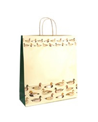 SC0919 | Twisted Handle Bag with Ducks Printed