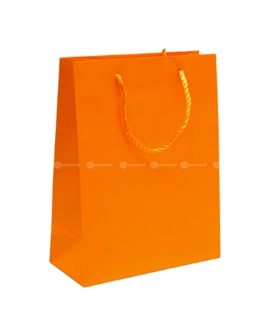 Bolsa Asa Cordón Shopping Naranja – Bolsas Prestige – Coimpack Embalagens, Lda