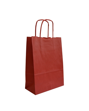 White Kraft Twisted Handle Bag Printed Red – Twisted Handle – Coimpack Embalagens, Lda