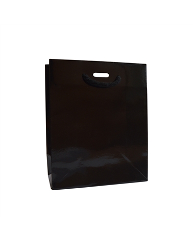 Prestige Black Luxury bag with ribbon slot – Prestige Bags – Coimpack Embalagens, Lda