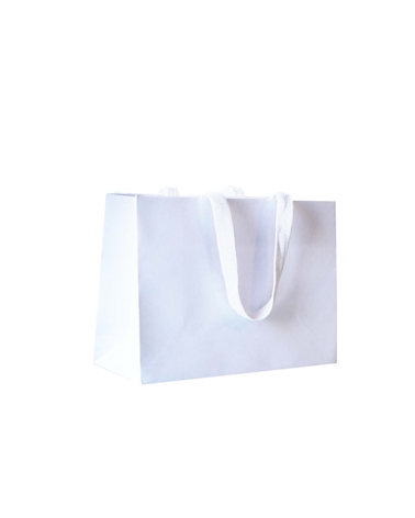 SC3475 | 100% Recycled Embossed Paper Bag with Ribbon