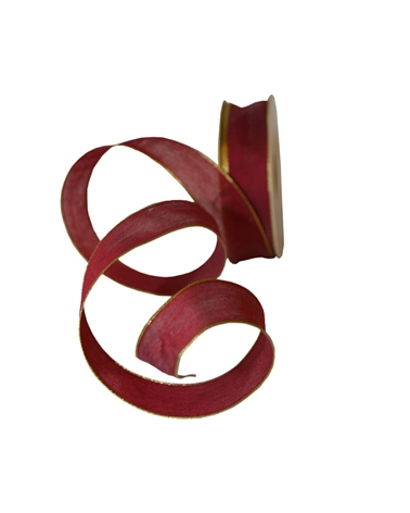 Wired Organza Ribbon "Batiste" Bordeaux – Ribbons – Coimpack Embalagens, Lda