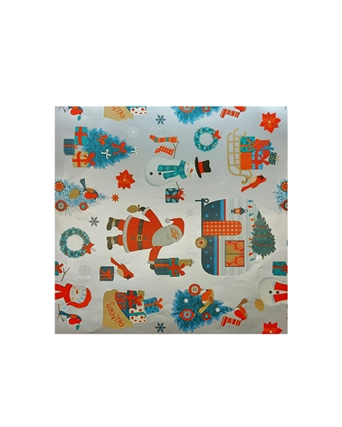 PP2892 | Silver Paper Sheets Child with Xmas Design