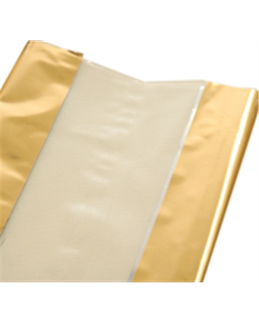 ASC0743 | Hard Bottom Cellophane Bag Gold Gusset