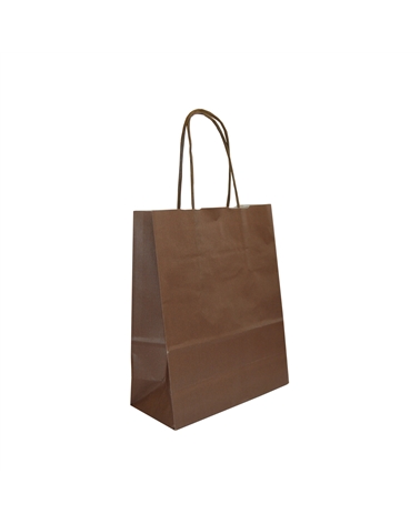 White Kraft Twisted Handle Bag Printed Brown – Twisted Handle – Coimpack Embalagens, Lda