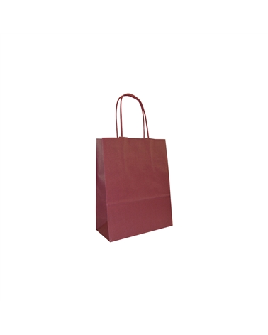 White Kraft Twisted Handle Bag Printed Bordeaux – Twisted Handle – Coimpack Embalagens, Lda