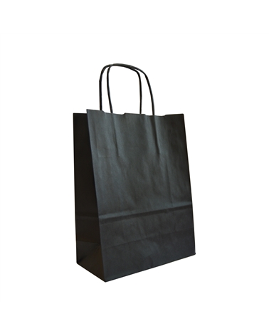 White Kraft Twisted Handle Bag Printed Black – Twisted Handle – Coimpack Embalagens, Lda