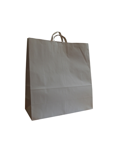 SC0933 | White Kraft Flat Handle Bag
