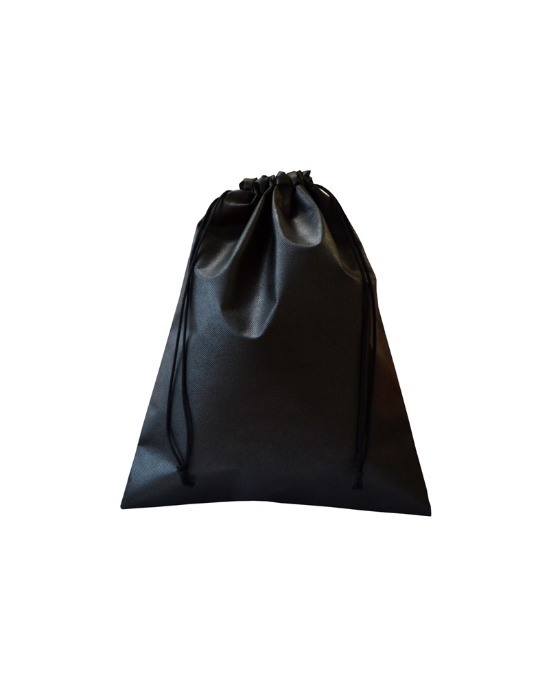 SC3433 | Black Non Woven drawstring bag