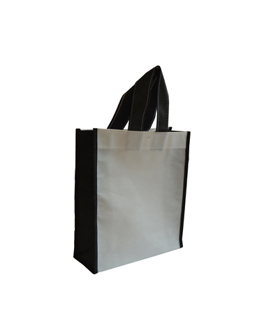 SC3236 | Bicolour White/Black Non Woven Bag