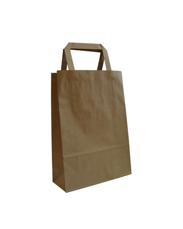Ribbed Kraft Flat Handle Bag – Flat Wing Bags – Coimpack Embalagens, Lda