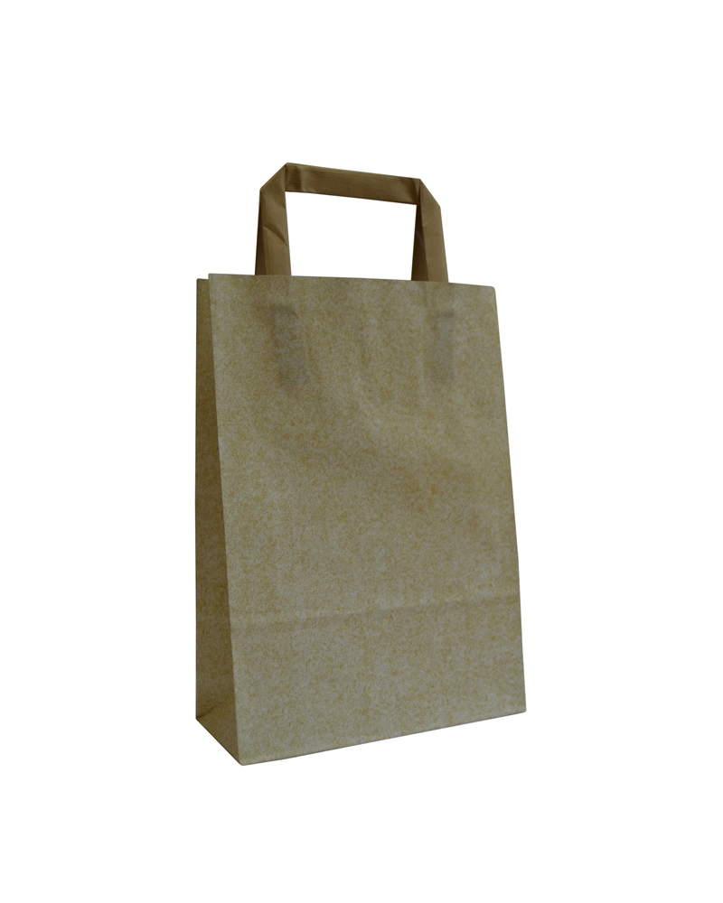 SC0350 | Beige Flat Handle Duplex Bag