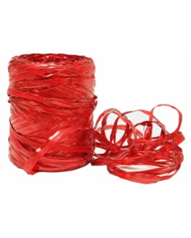 Rolo Rafia Metalizada Vermelho 15mmx200mts – Fitas – Coimpack Embalagens, Lda