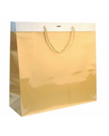 Saco Asa Cordão Kraft com Janela – Prestige Bags – Coimpack Embalagens, Lda