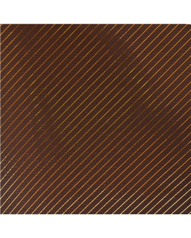 BB2283 | Ribbed Kraft Paper Sheets Brown with Gold Stripes